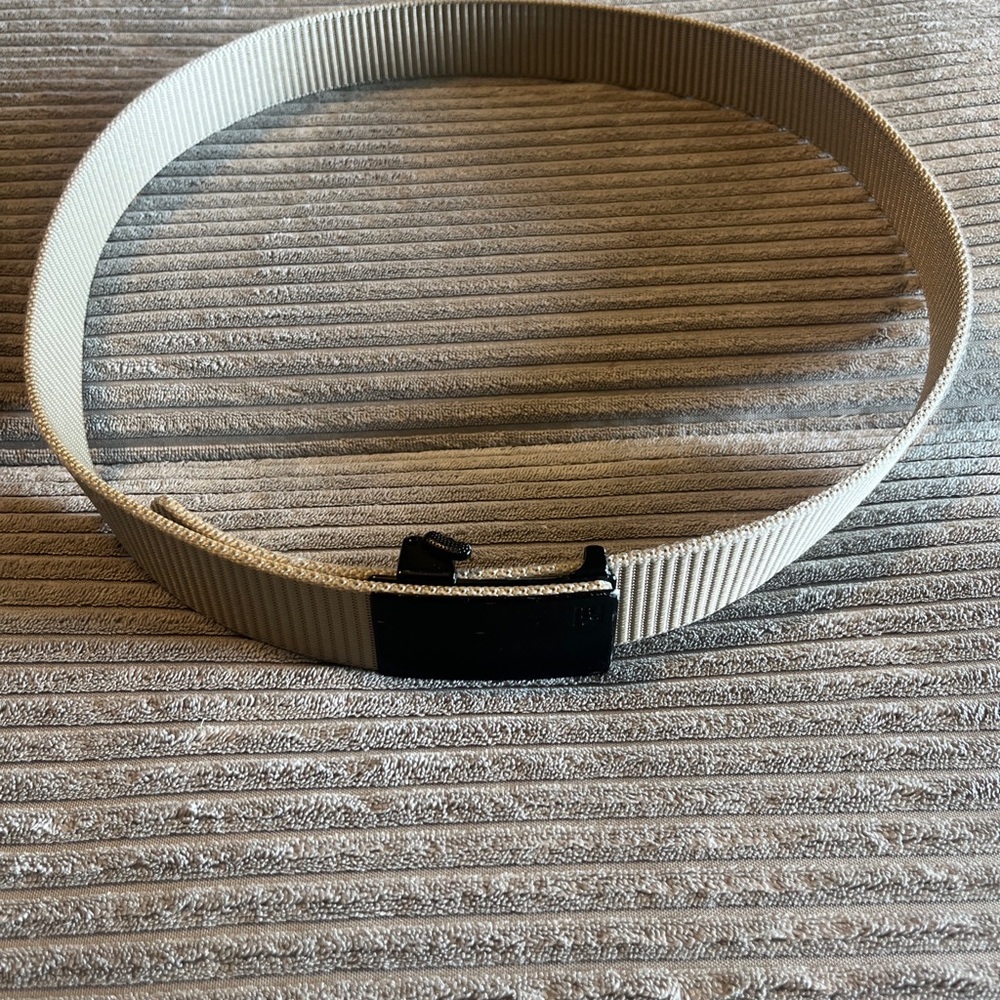 FAIRWIN Men's Ratchet Belt Nylon Web Belt for Golf Tactical Beige Casual, Adj